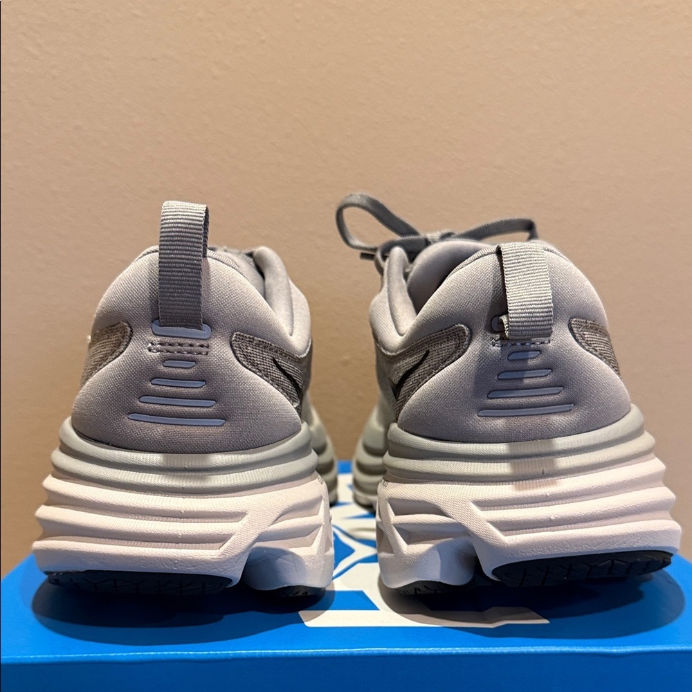 Hoka Bondi 8 Men’s Size 7.5D Gray Running Shoes - Picture 9 of 11